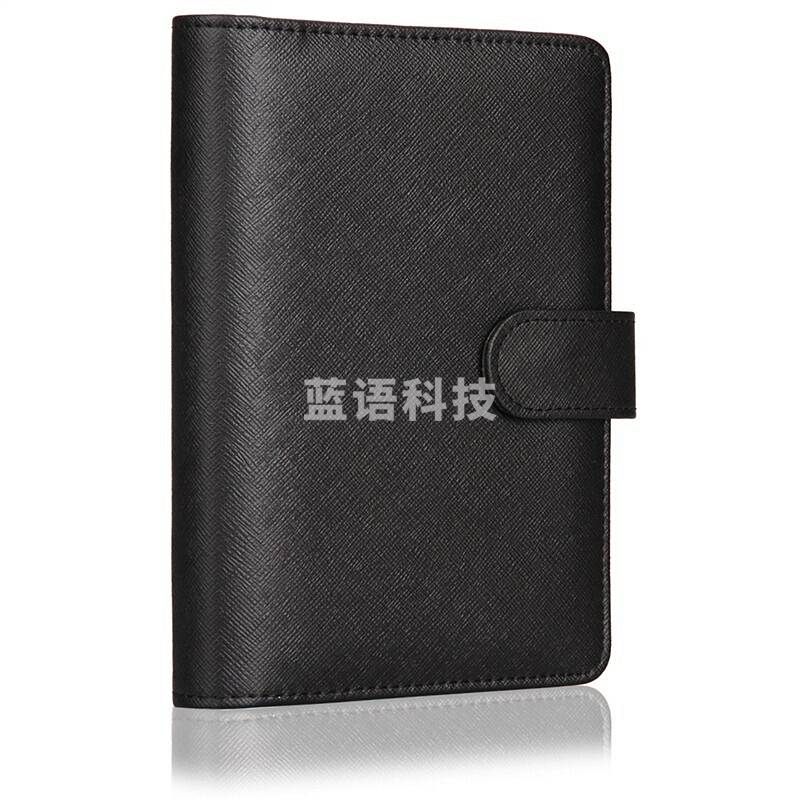 得力 3152 高级仿皮活页记事本  A6  100页 (黑色)(单位 本)