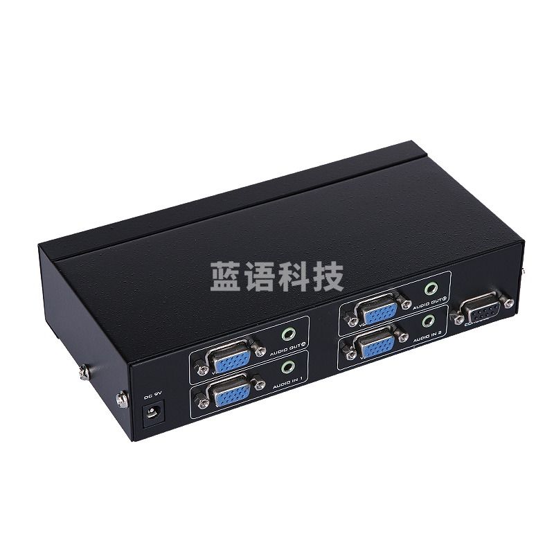 迈拓维矩MT-VT212 vga矩阵切换器音频视频2进2出高清监控矩阵切换器