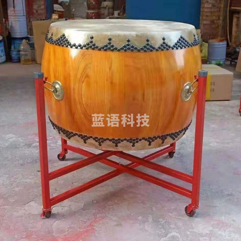 菲铭（FERMIN）20寸威风鼓椿木战鼓牛皮大鼓黄牛皮原木色鼓 12水牛皮+鼓棒