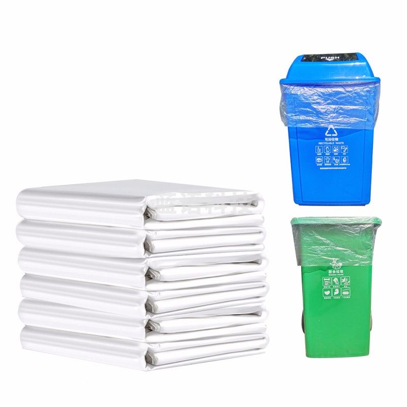 金绿士(白色60*80/50只)大号白色透明塑料袋大垃圾袋加厚特大装被子打包垃圾袋 JLSLJD-302
