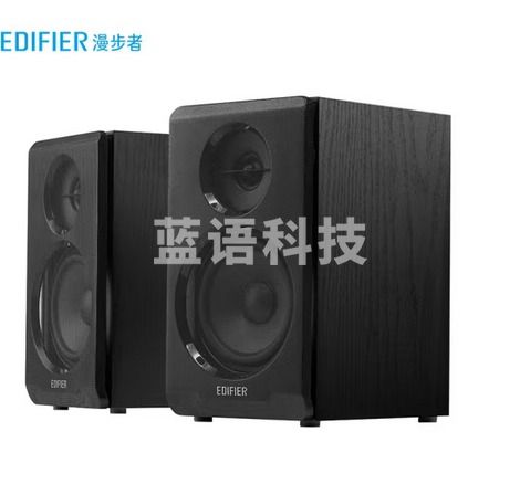 漫步者（EDIFIER）R33BT 2.0声道 木质多媒体音响音箱 笔记本电脑音响 蓝牙音箱 黑色
