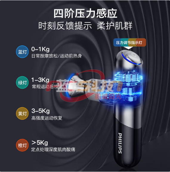 飞利浦5101Gmini小金刚筋膜枪迷你肌肉按摩器颈膜专业肌膜按摩枪