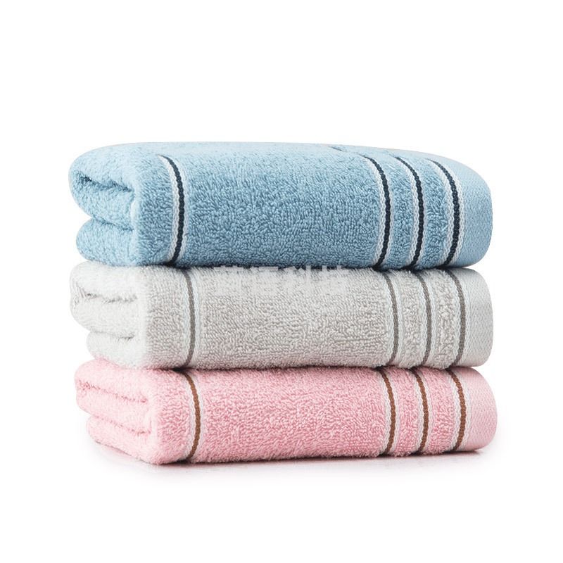 洁丽雅(GRACE) 纯棉柔软洗脸巾吸汗家用全棉 70*34cm 颜色随机 指定颜色请联系客服