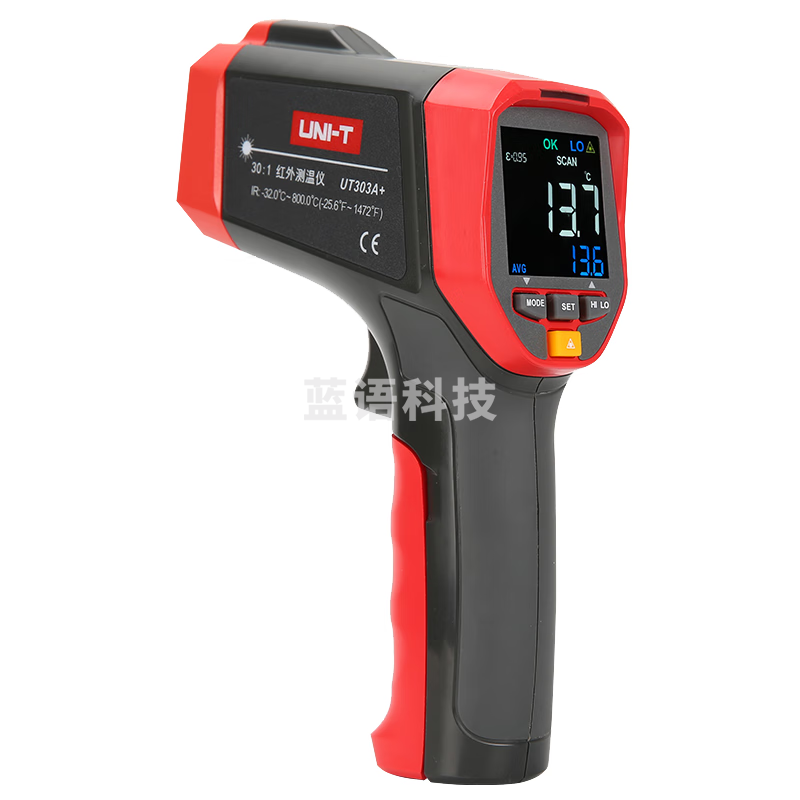 优利德（UNI-T）UT303A+ 红外测温仪 点温仪 测温枪 -32-800℃
