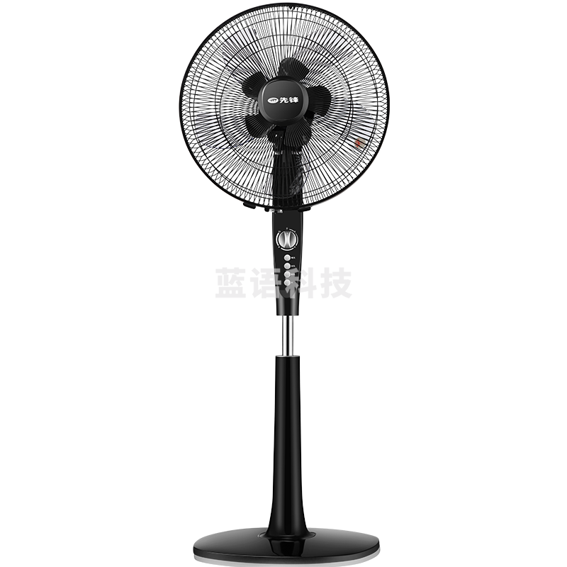 先锋（SINGFUN）电风扇落地扇/5叶机械家用宿舍风扇/摇头落地风扇/大风量电扇 DLD-D1