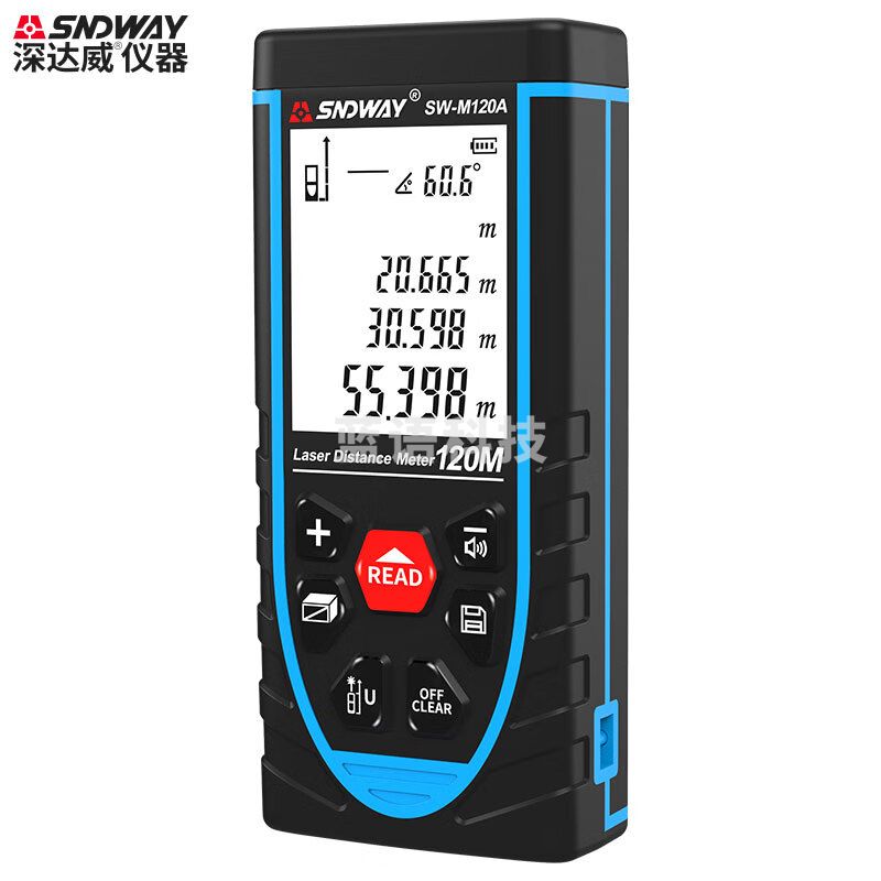 深达威激光测距仪 手持式高精准红外线测量仪 SW-M120A充电款120米