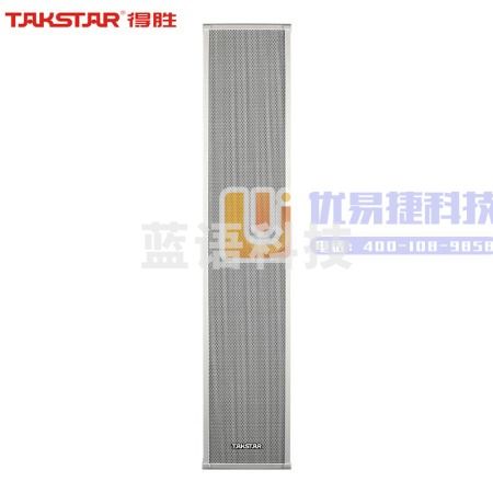得胜（TAKSTAR）EBS-100W 壁挂广播音柱 广告户外防水工程应用 拉铝外壳壁挂式音箱