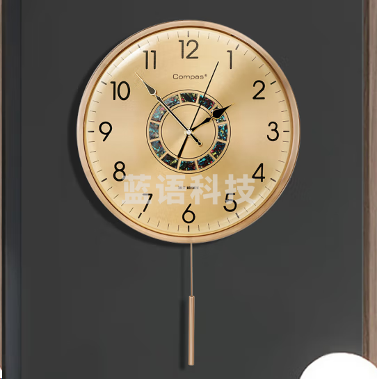 康巴丝3350-1挂钟 欧式摆钟创意时钟 石英钟表 圆盘32cm总长50cm