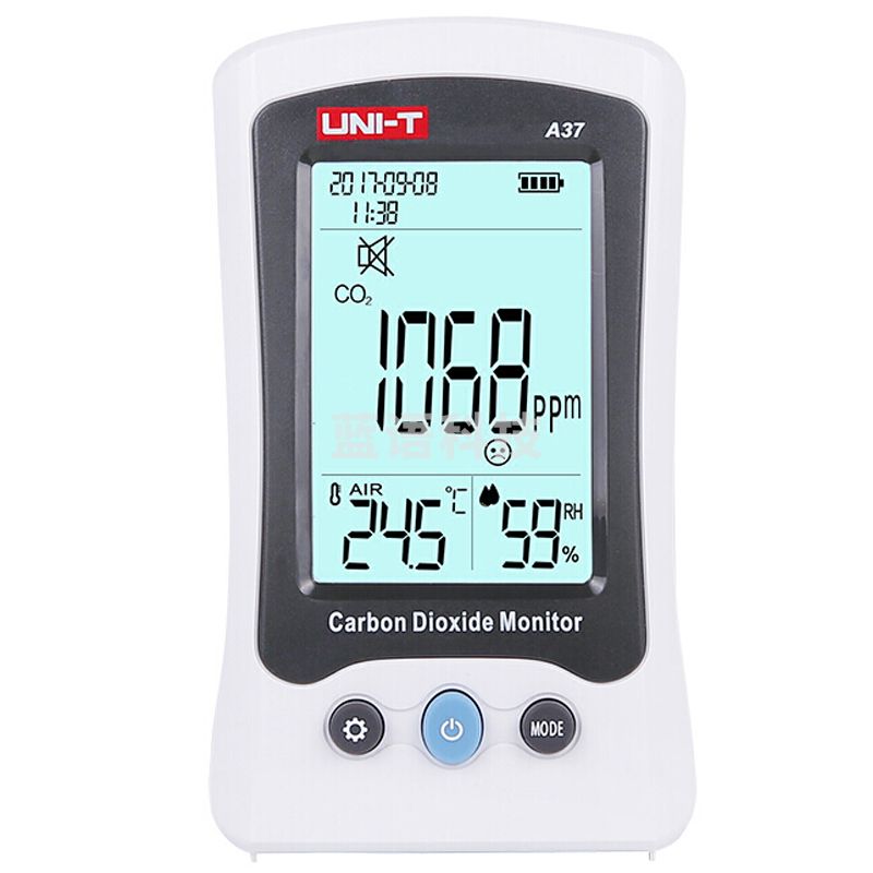 优利德（UNI-T）A37 家用数显温湿度计 CO2二氧化碳检测仪