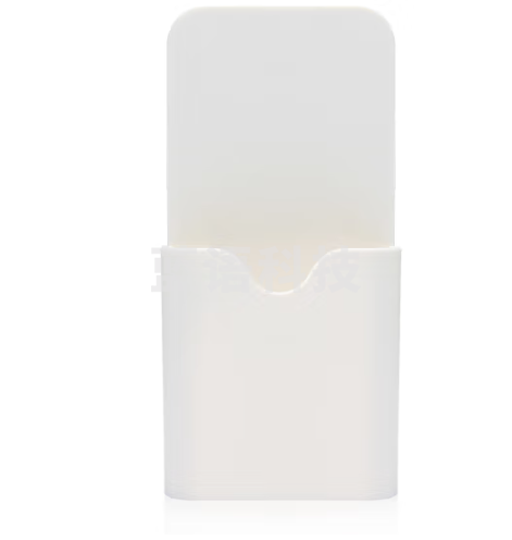 AUCS 磁吸笔筒 磁性白板黑板绿板白板贴可用笔袋 自吸式磁力冰箱厨房家用收纳盒 白色