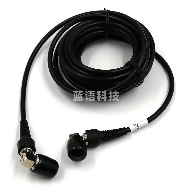 LZQLY馈线连接线RG58 50-3射频跳线 TNC弯公头转TNC弯公头 同轴电缆 3m