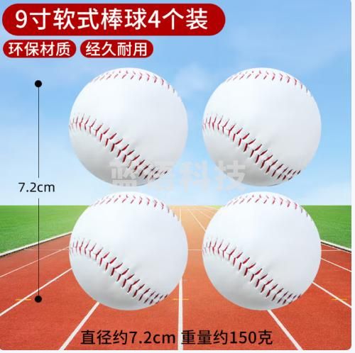华诗孟小学生10寸垒球9号棒球软硬实心中考用棒球比赛训练投掷球