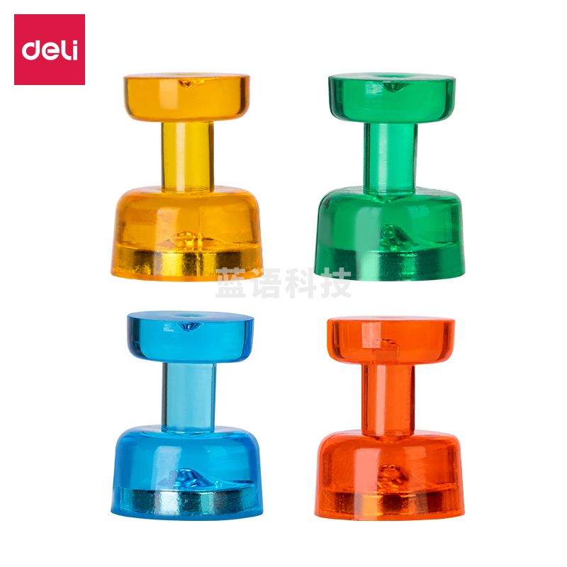 得力7821强磁磁钉16mm(混)(4粒/卡)M&C24896