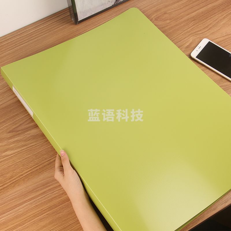 康百（KOBEST）资料册4K文件多层分页透明插页袋20页办公资料夹 4K30页 颜色随机-A9001-3