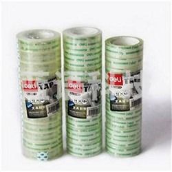 得力30013文具胶带12mm*18y*38um(12卷/筒)(筒)
