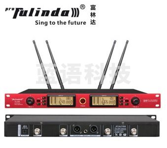 富林达(proFulinda) TS-1000超远距离真分集无线话筒，学校，体育场场馆适用 手持(红色面板)