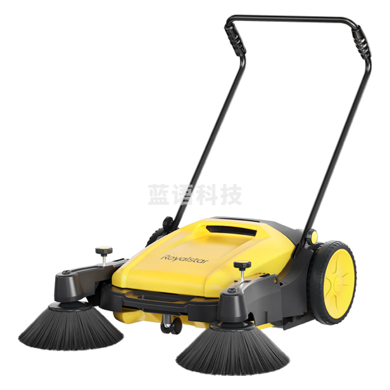荣事达（Royalstar）无动力手推式物业养殖场仓库小区道路扫地车扫地机车清洁车 70L工业特种塑料天窗喷雾款