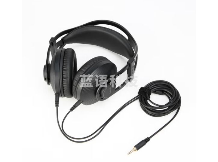 博雅 BY-HP2专业录音监听耳机 高保真头戴式有线耳机手机电脑通用耳机 3米 黑色