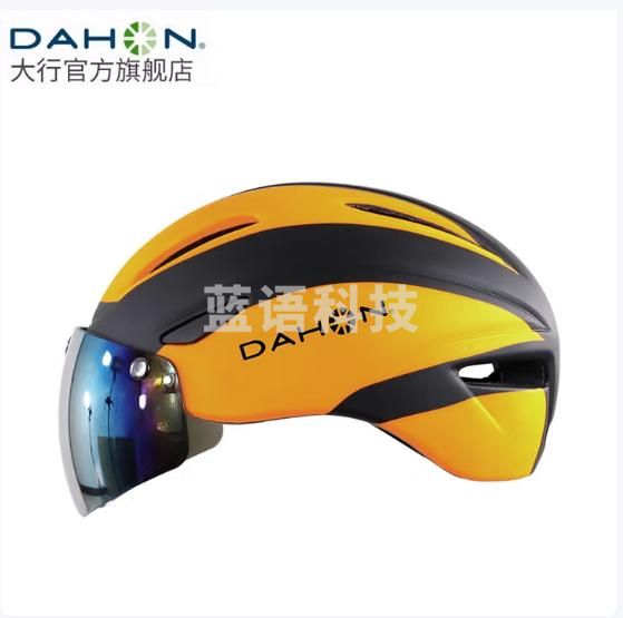 大行（DAHON） 自行车头盔磁吸风镜一体头盔男女通用安全帽城市骑行配件 磁吸风镜头盔