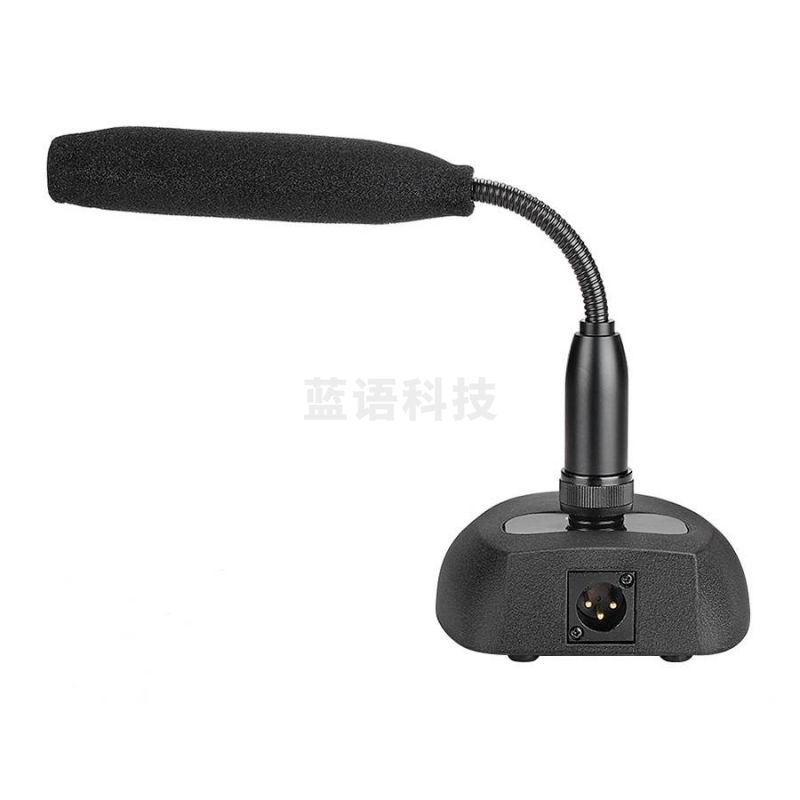 得胜（TAKSTAR）MS200-4会议麦克风 台式有线鹅颈话筒 演讲广播现场式主持电容麦克风 黑色