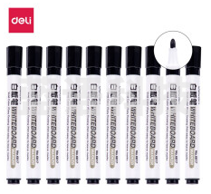 得力优逸6817白板笔 黑 10支/盒