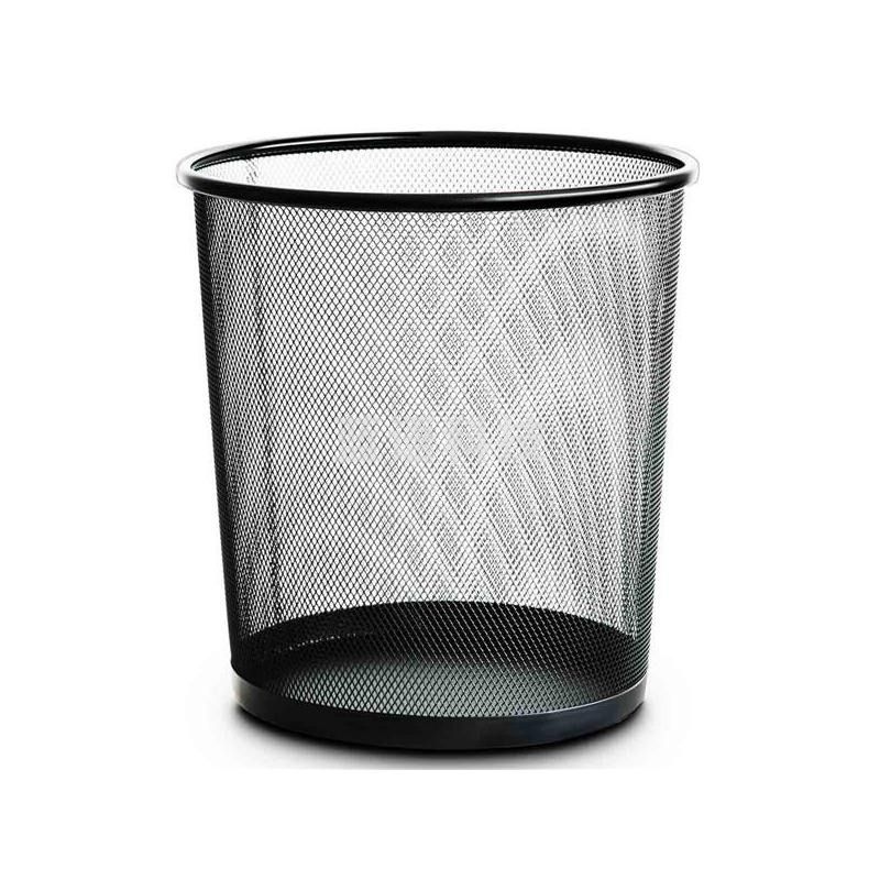 得力 9190 纸篓 26.6x21.8x28cm 黑色
