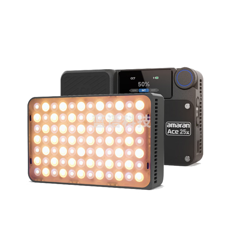 爱图仕（Aputure）艾蒙拉 ACE 25C直播补光灯25W便携补光灯手机相机摄影灯室内户外拍摄常亮口袋灯 碳灰色 单灯