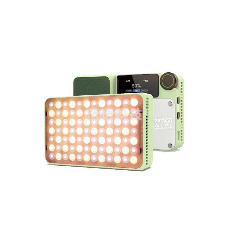 爱图仕（Aputure）艾蒙拉 ACE 25X直播补光灯摄影灯25W手持便携补光灯手机相机热靴补光灯户外拍摄常亮口袋灯 嫩绿色 单灯