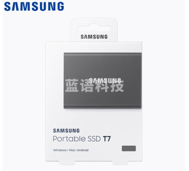 Type-c USB 3.2 移动固态硬盘(PSSD) T7 Touch 黑色 指纹识别 【MU-PC2T0K】2TB