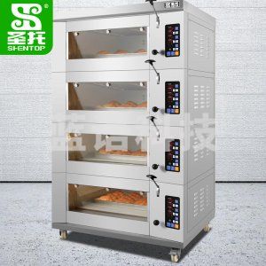 圣托(Shentop) STAH-KE44 全自动大型蛋糕面包披萨炉 四层四盘电热月饼大烘炉 智能欧式烤箱