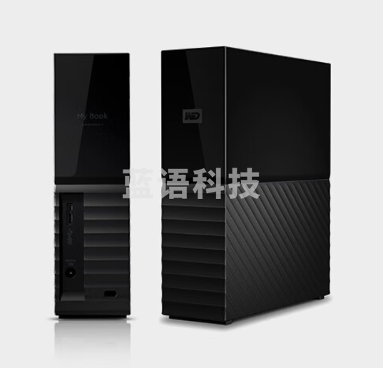 西部数据(WD)移动硬盘 6t8t10t12t14t16t18t 3.5英寸大容量加密桌面硬盘 6tb(WDBBGB0060HBK) my book