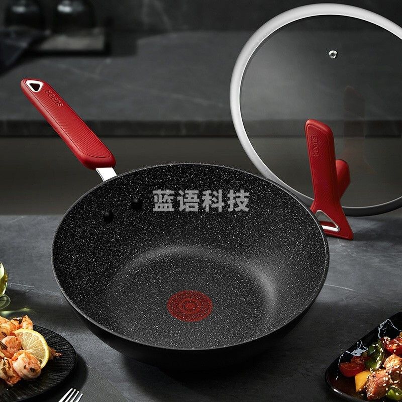 苏泊尔(SUPOR)星星石系列PC30W8 火红点炒锅 30厘米