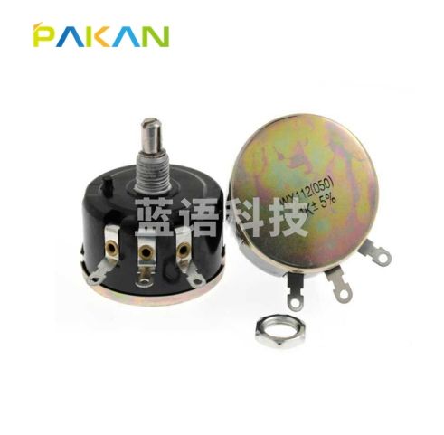 PAKAN WX 112单圈精密线绕电位器 5W WX 112(050) 可调电阻 滑动变阻器 刻度片(数字盘) 100个