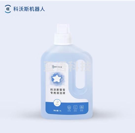 科沃斯擦窗机器人配件窗宝专用玻璃清洁液 1L装（适用于全部窗宝）【配件】