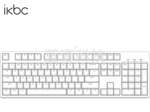 ikbc C104 机械键盘 有线键盘 104键 原厂cherry轴 樱桃轴 笔记本键盘 白色 红轴