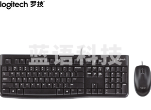 罗技（Logitech）MK120 键鼠套装 有线键鼠套装 办公键鼠套装 电脑键盘 笔记本键盘