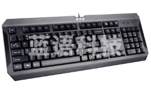 双飞燕 （A4TECH）K-100 K-100 键盘 有线键盘 办公键盘 USB防水键盘 104键 黑色