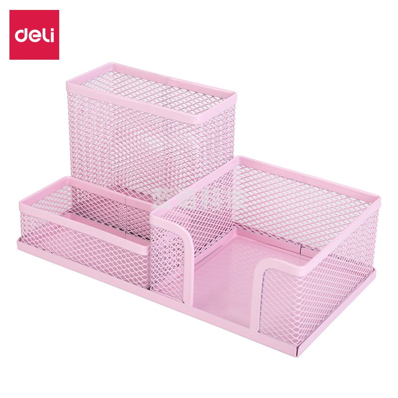 得力9154笔筒(红色)