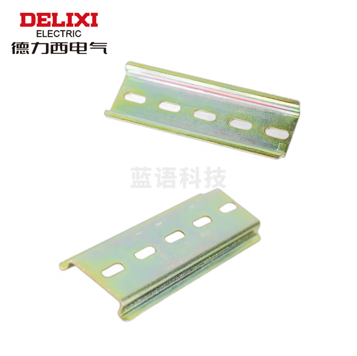 德力西电气 空气开关安装导轨卡槽DZ47安装条35mm宽C45铁导轨 1.0厚 国标10厘米 100个装
