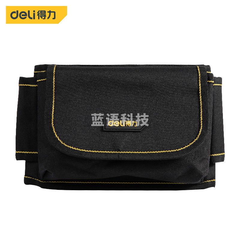 得力DL5864 腰带式工具腰包电工包工具袋安装工具挂包 加密牛津布