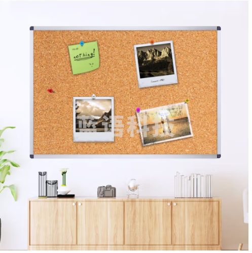 AUCS(傲世) 90*60cm软木板墙照片墙留言板 办公室记事板图钉板粘贴展示公告板/白板
