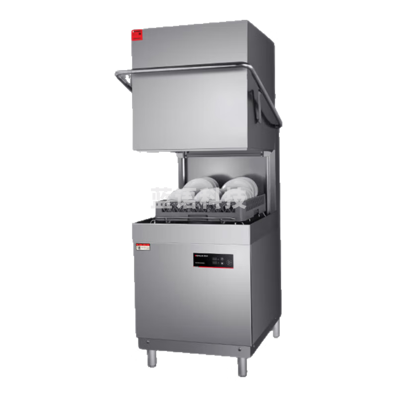 德玛仕（DEMASHI）商用 洗碗机 揭盖式 全自动化大型酒店食堂餐厅饭店大容量刷碗机H60-2S 双缸喷淋