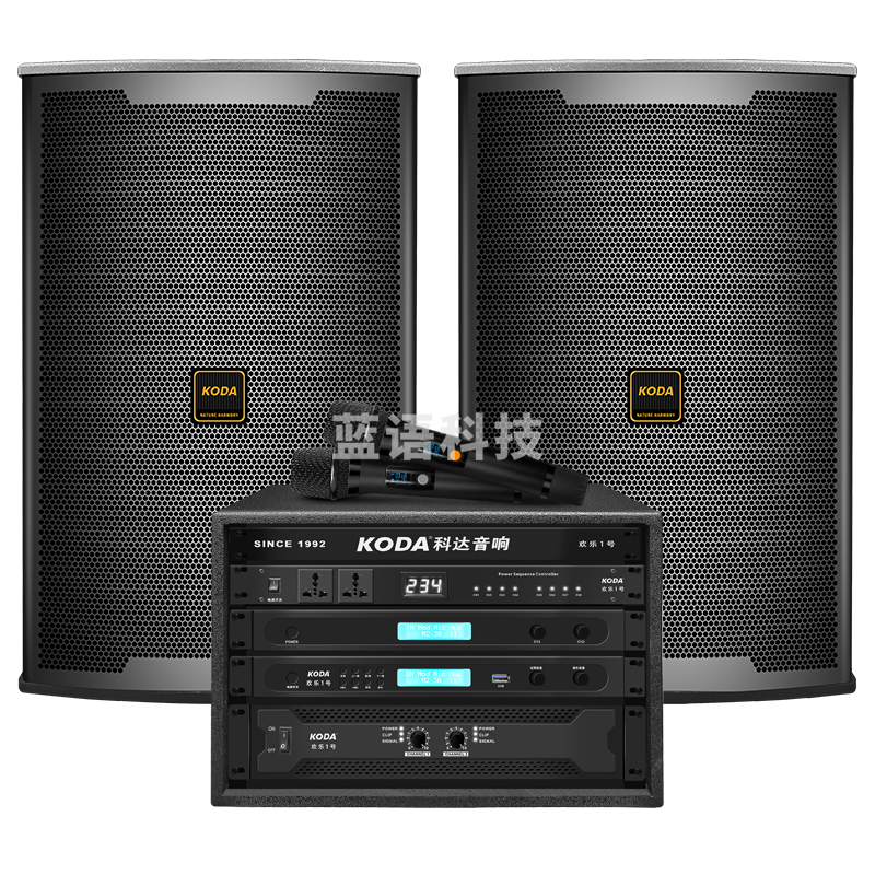 科达12寸音响套装科达专业舞台音响12英寸大型会议室ktv包房户外活动婚庆无源音箱 音响套装