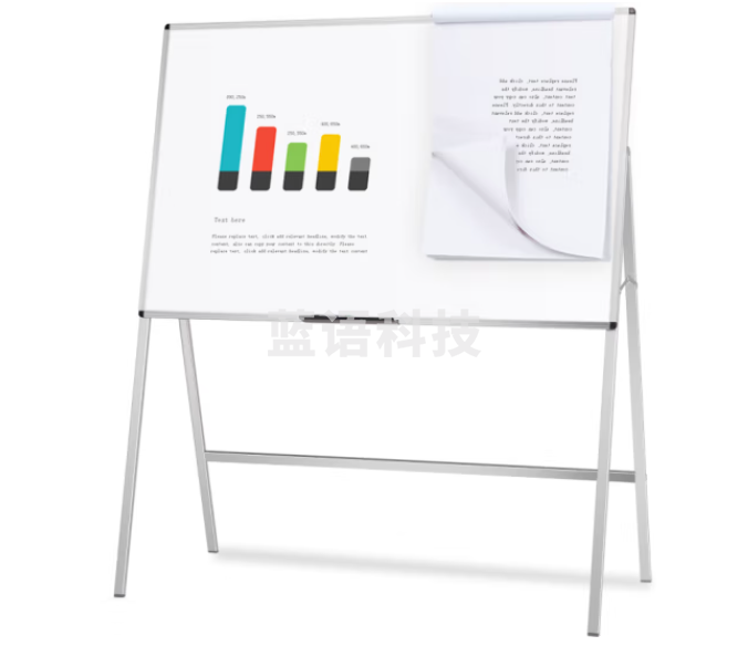 AUCS傲世 120*90cm白板移动黑板支架式写字板 磁性会议室办公室培训开会教学白班带大白板架