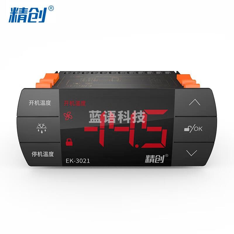 精创EK-3021温控器触控制冷化霜报警输出双传感器温度控制开关 EK-3021(STC-9100升级触屏款）