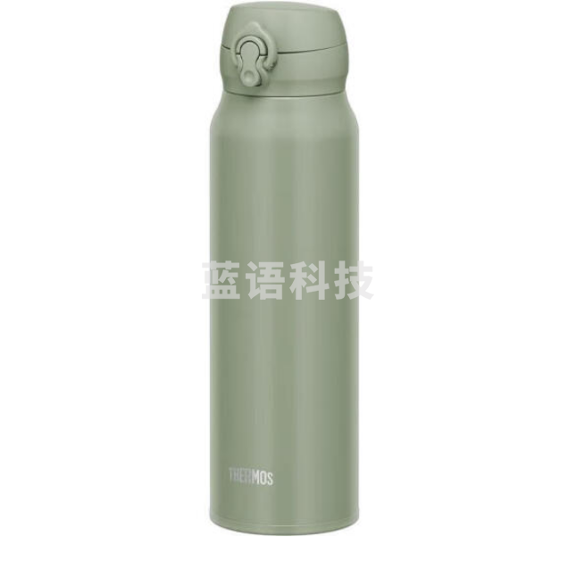 膳魔师(THERMOS)JNL-756 SMKKI 灰绿色不锈钢轻保冷保温杯 弹盖式 男女士办公车载水杯750ml