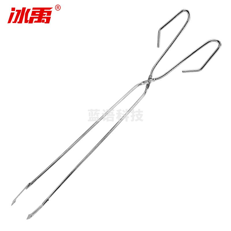 冰禹 BY-300 不锈钢色垃圾钳子 电镀环卫垃圾夹 工业拾物夹 捡垃圾夹子 30.5cm