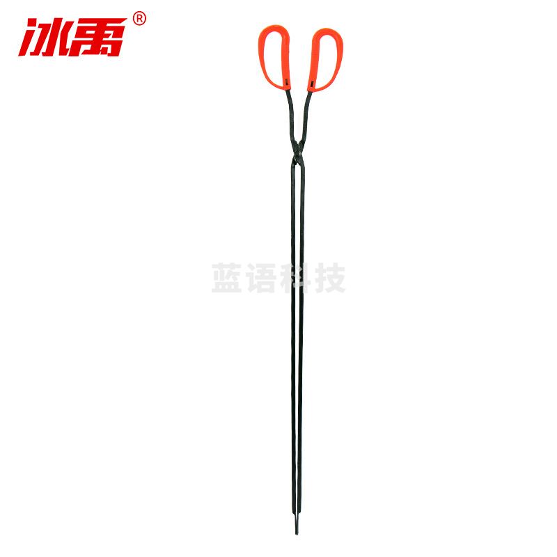 冰禹 BY-305 红胶套火钳 环卫垃圾夹 地面清洁工具拾取器(2把）红柄71cm