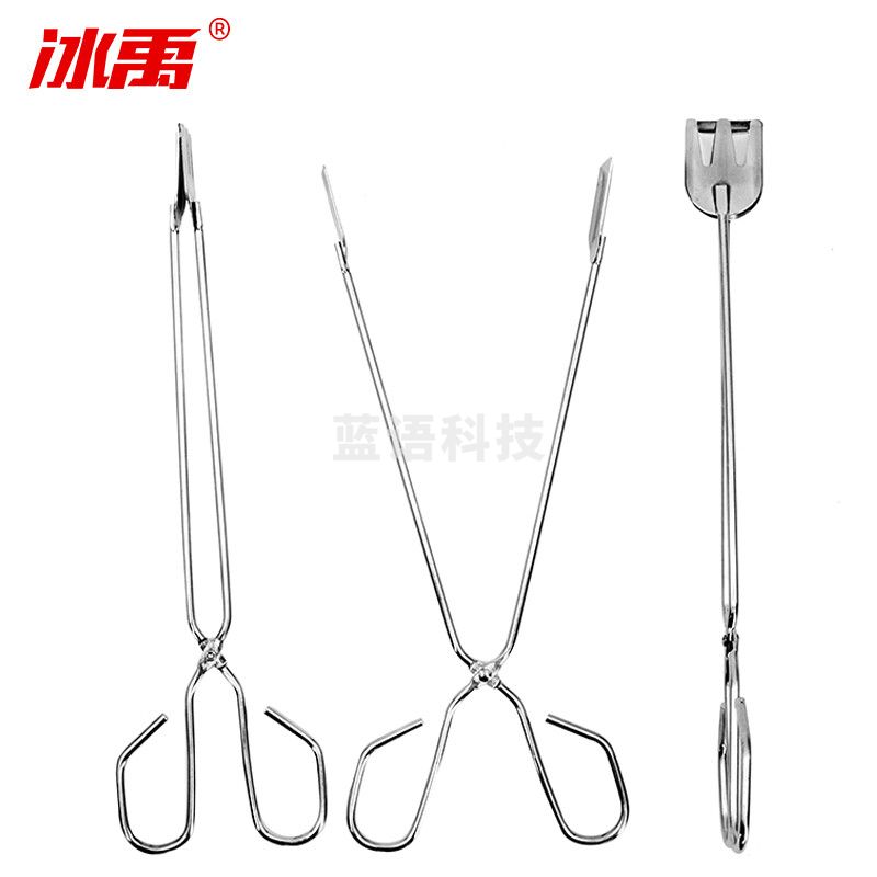 冰禹 BY-300 不锈钢色垃圾钳子 电镀环卫垃圾夹 拾物夹 捡垃圾夹子 68cm