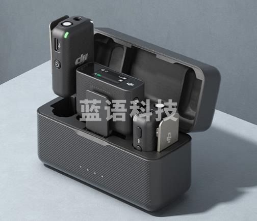 大疆DJI Mic 无线麦克风 一拖二无线领夹麦克风 手机相机采访vlog直播录音收音麦